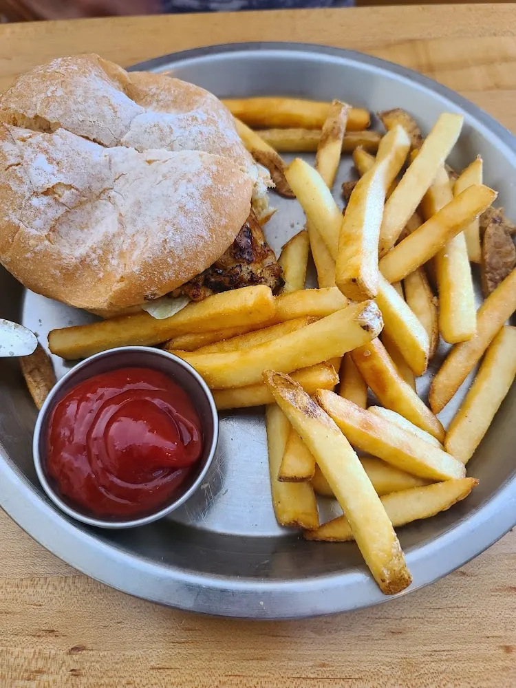 Chicken Sandwich with French Fries